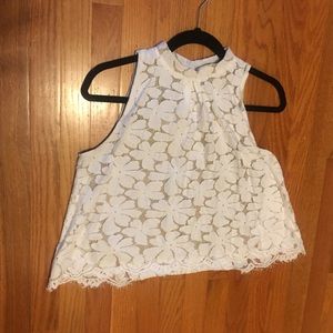 Floral Lace Crop Top